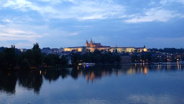 istock City view over Prague, at sunset 925874370