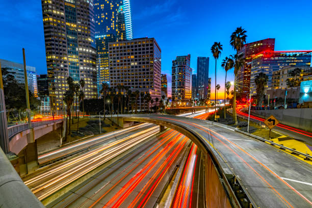 istock Los Angeles and Traffic at Dusk 925878024