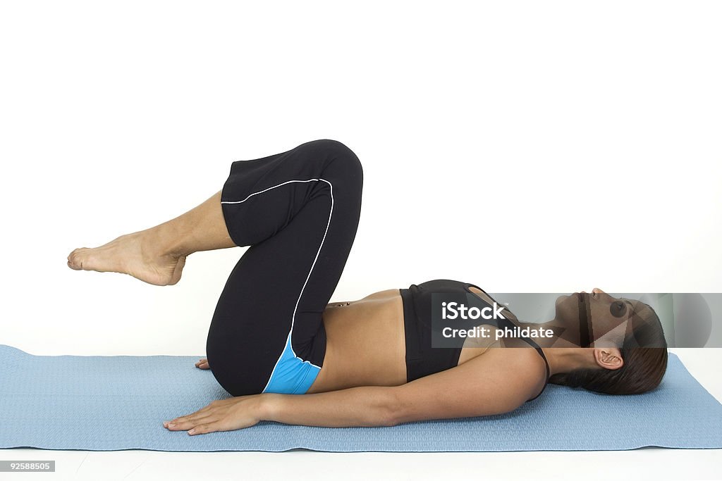 Reverse Crunch 1  Sit-ups Stock Photo