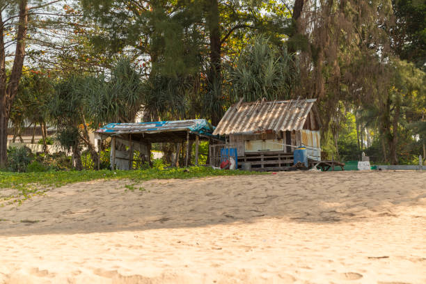 istock Shelter on Hat Na Tai (Natai) beach 925890240