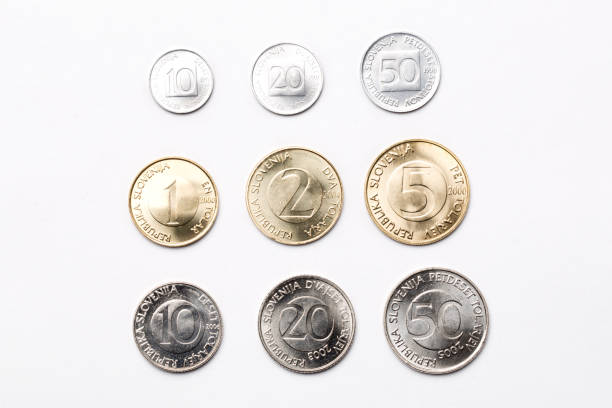 istock Slovenian coins on a white background 925898278