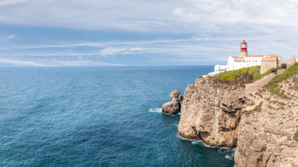 istock Amazing lighthouse on portuguese coastline 925898622