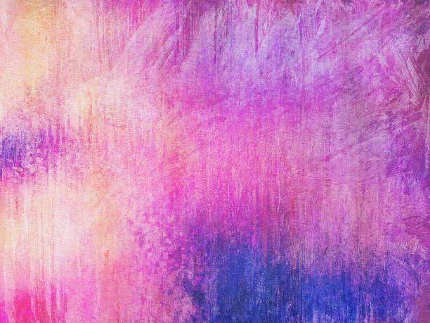 sfondo dipinto grunge con rosa, blu, arancione - lavender coloured foto e immagini stock
