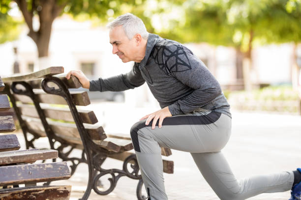 istock Hispanic senior man exercising in a park 925904860