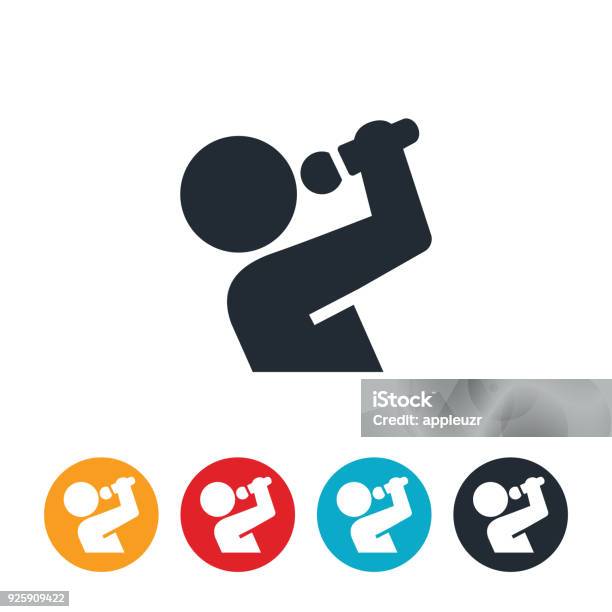 Vocalist Icon Stock Illustration - Download Image Now - Holding, Icon Symbol, Illustration