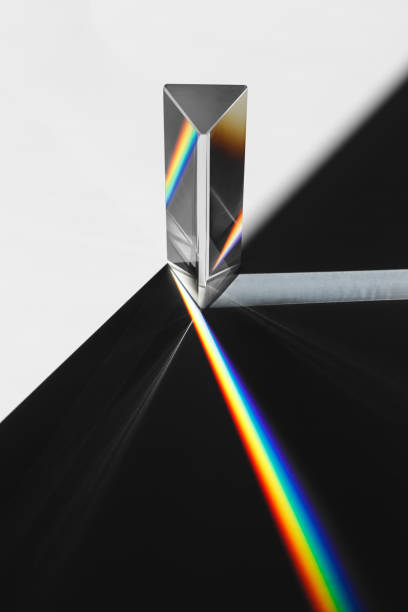 istock A prism dispersing sunlight splitting into a spectrum on a white background 925912080