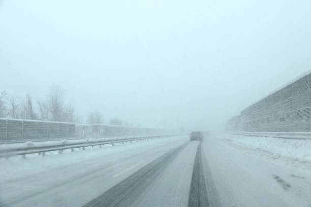 istock On the Road in a Blizzard 925920834