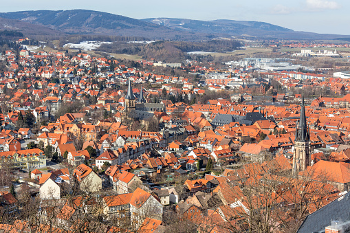 wernigerode harz germany from above