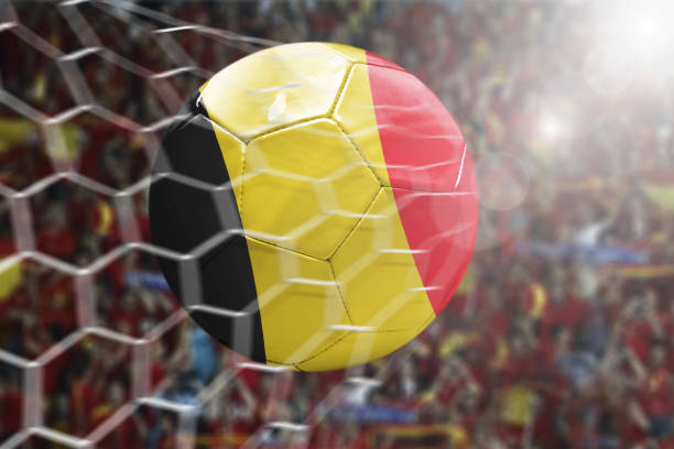 istock Scoring a Goal, Belgian soccer ball 925933602