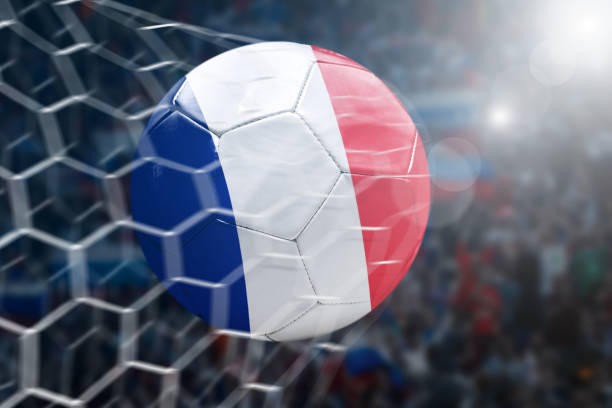 istock Scoring a Goal, French soccer ball 925937110