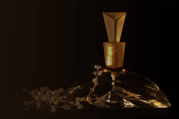 istock Female perfume in beautiful bottle 925940962