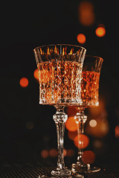 istock vintage wine glass on the bar 925941574