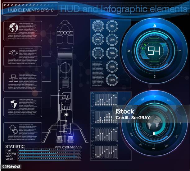 Space Launch Interface Rockets Graphic Display Control The Pallet ...