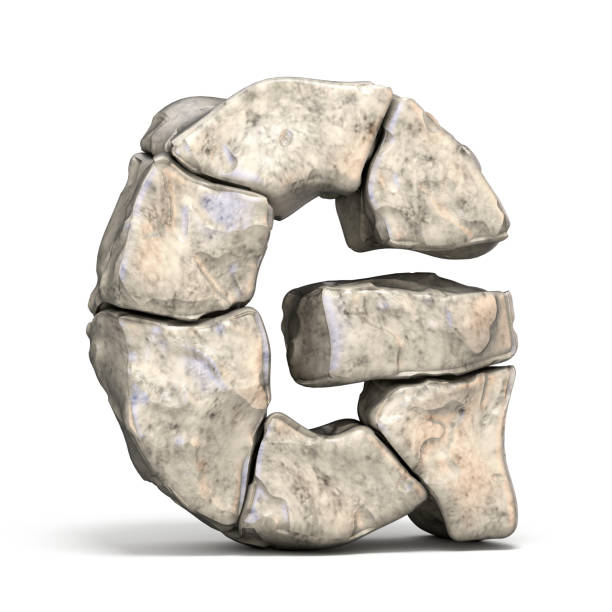istock Stone font letter G 3D 926011158