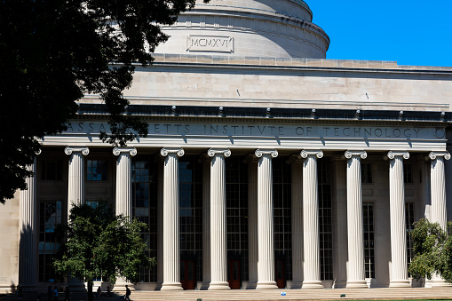 Massachusetts Institute of Technology William Barton Rogers building in Boston, Massachusetts, USA.