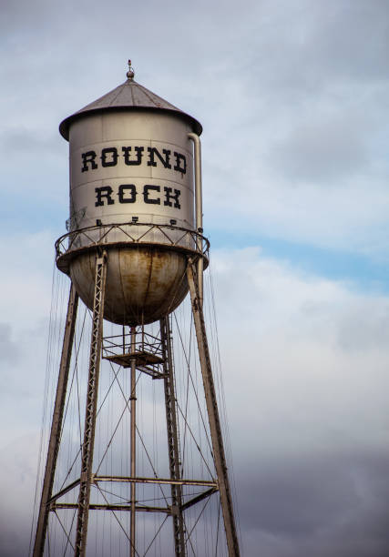 istock Round Rock Water Tower Partly Cloudy weather 926030486