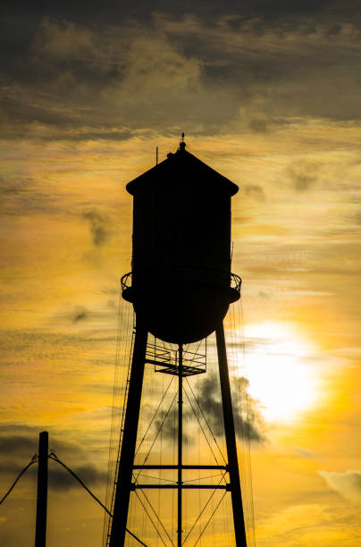 istock As the Sun goes down Past the Water Tower 926030680