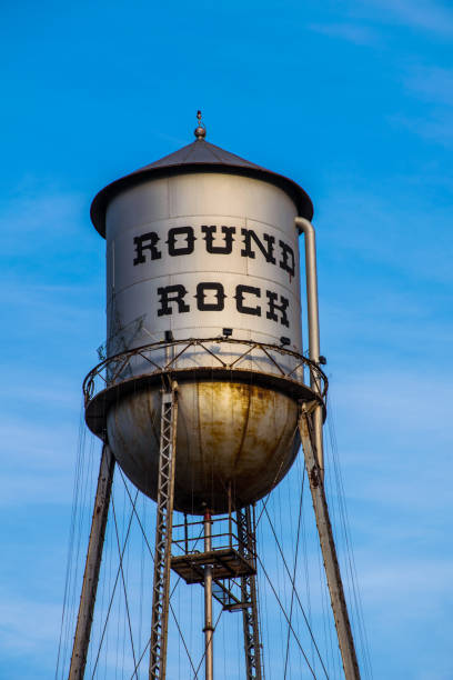 istock Sunset Water Storage Tank Metal Historic Water Tower 926030746