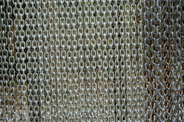 istock Metal chain door to stop animals escaping 926039924