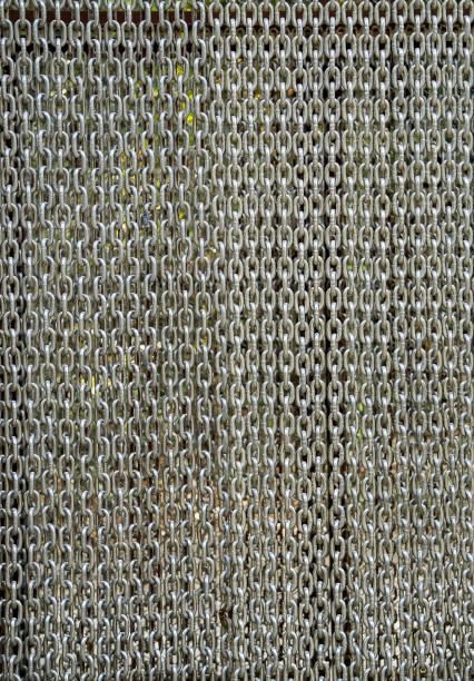 istock Metal chain door to stop animals escaping 926040044