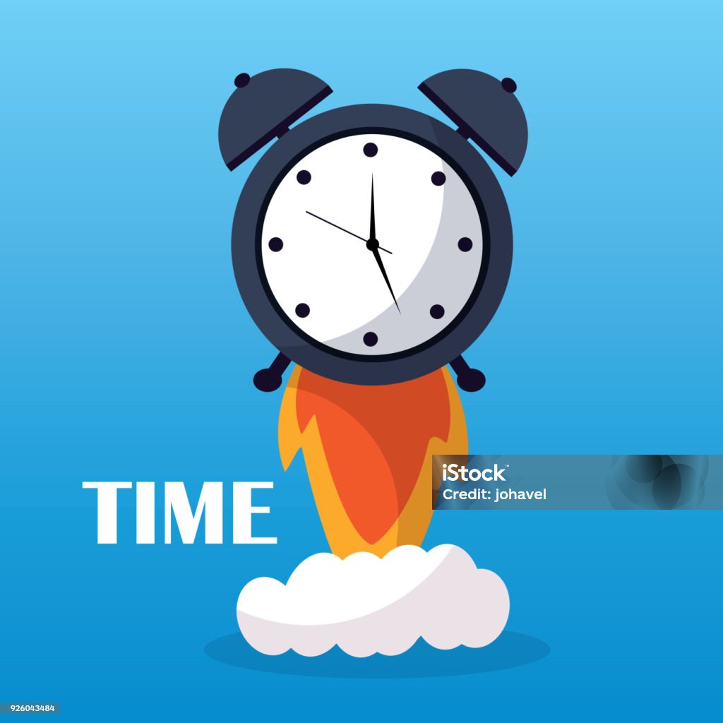 Clock Starting Time Clock Alarm Start Launch Business Stock Illustration - Download ...