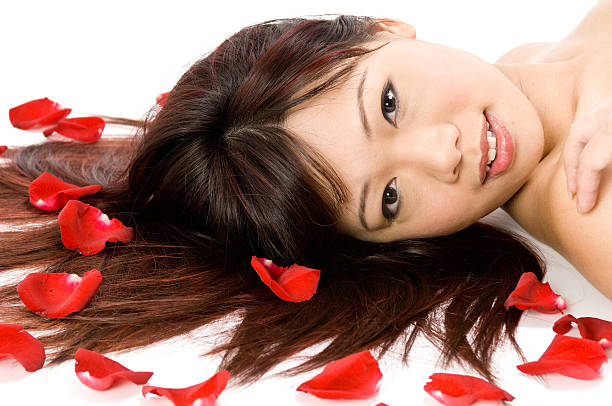 istock Girl and Rose Petals 92604371