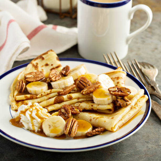 istock Crepes with bananas and caramel 926043976