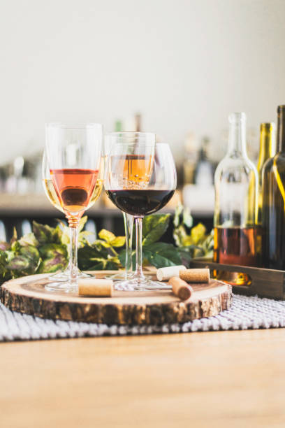 istock Indoor wine tasting with various bottles of wine and glasses 926051776