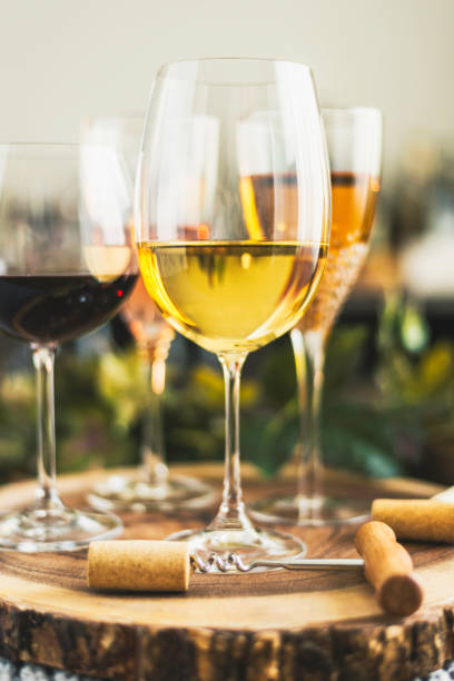 istock Indoor wine tasting with four wine varieties 926051778