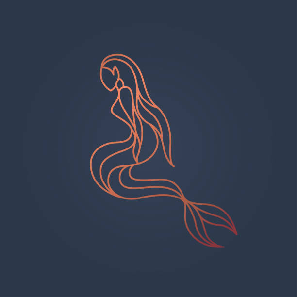 Mermaid  icon design, vector illustration vector art illustration