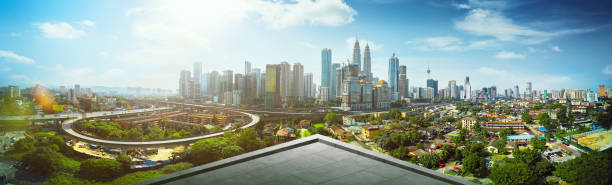 istock Open space balcony with Kuala Lumpur cityscape 926062254