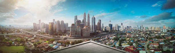 istock Open space balcony with Kuala Lumpur cityscape 926062354