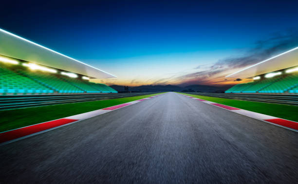 istock View of the infinity empty asphalt international race track 926062592