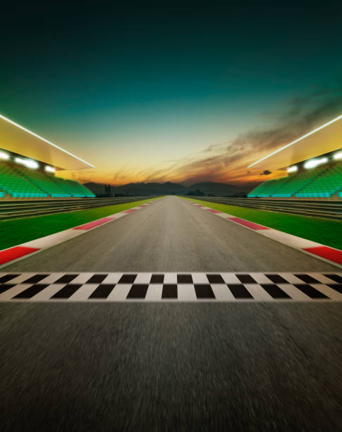 istock View of the infinity empty asphalt international race track 926062972