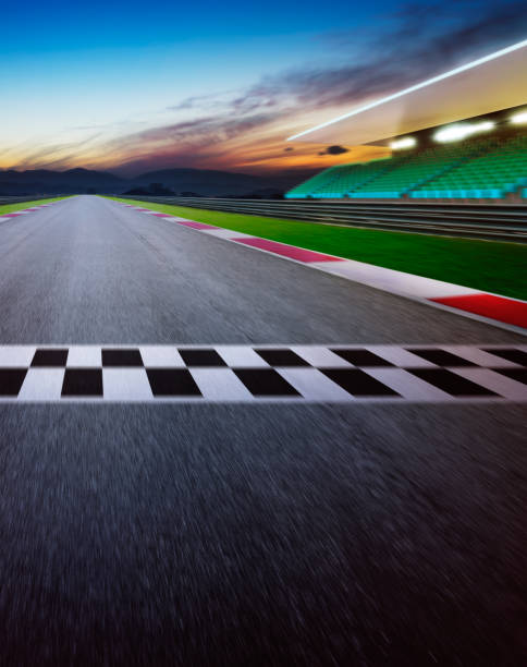 istock View of the infinity empty asphalt international race track 926063254