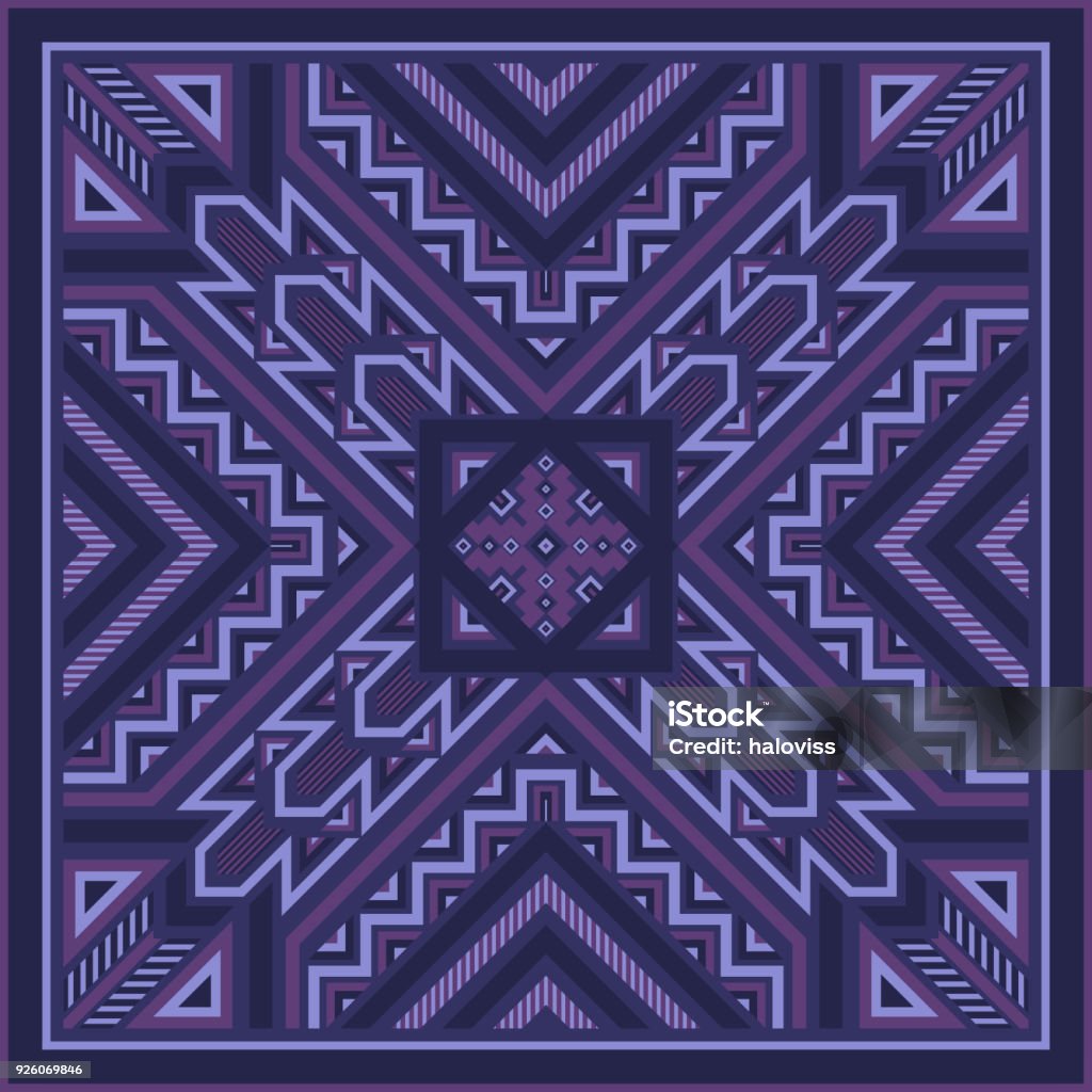 Pattern Shafran Scarf Pattern Stock Illustration - Download Image Now - Art ...