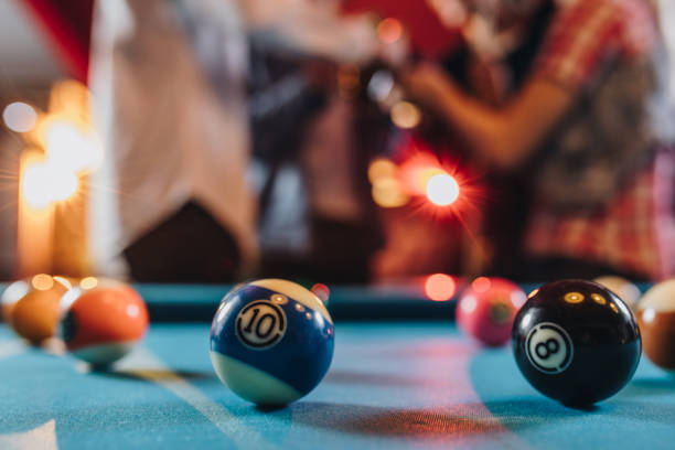 istock Close up of billiard balls on the table. 926070106