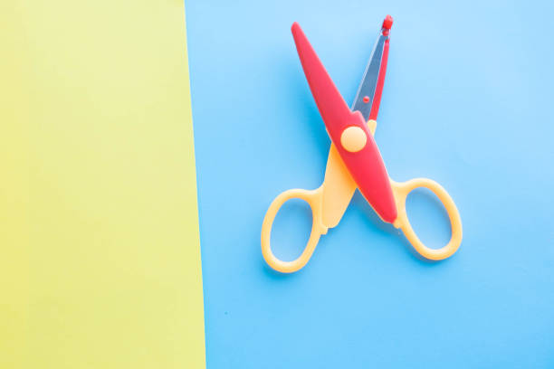 istock Scissors in pastel colors. Minimal style Photo 926070218