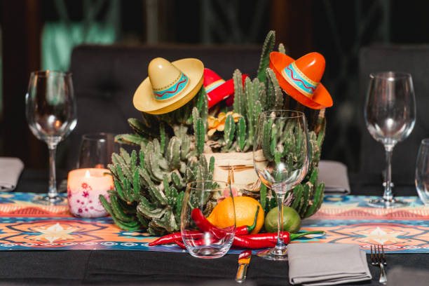 istock Mexican style decoration in a restaurant 926089250