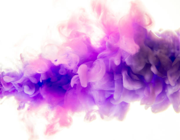 istock purple dye in water on white background 926092838