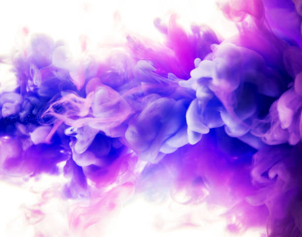 istock purple dye in water on white background 926092870