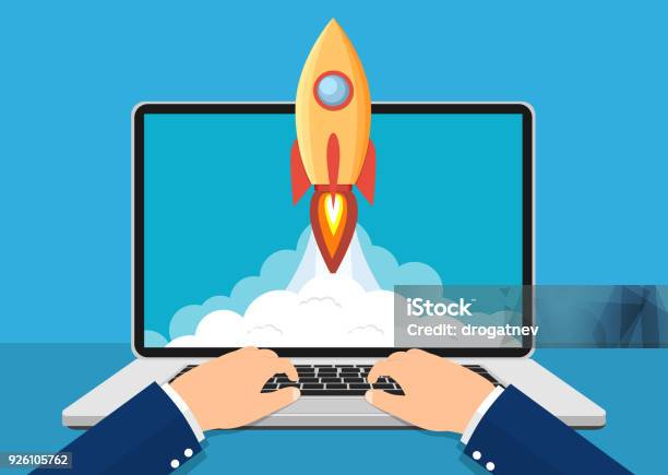 Successful Startup Business Concept Stock Illustration - Download Image Now - Web Page, Launch Event, New