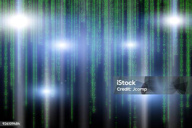 Abstract Green Technology Binary Background Binary Computer Code ...