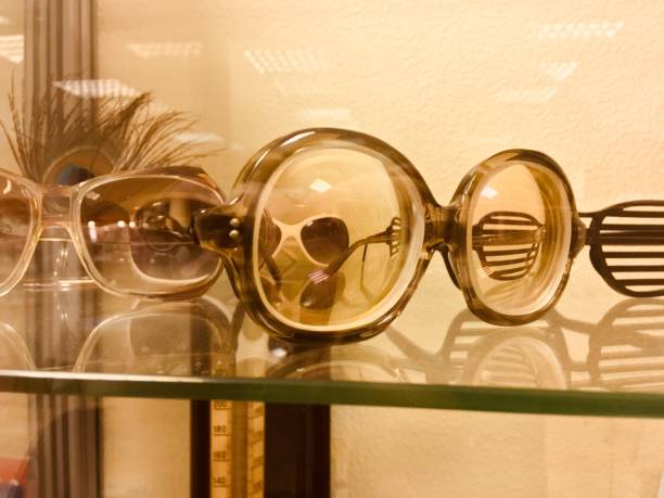 Vintage glasses with large lenses