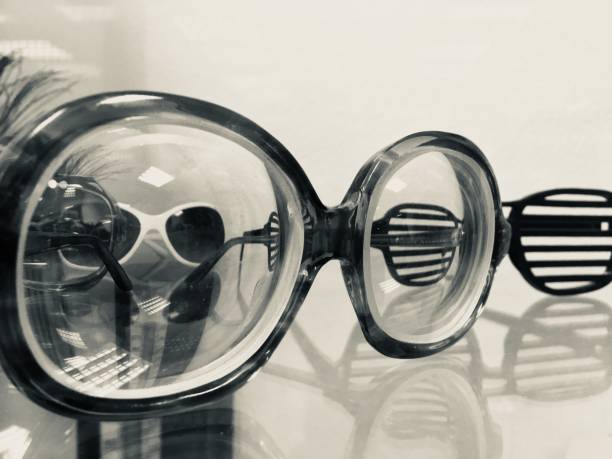 Vintage glasses with large lenses