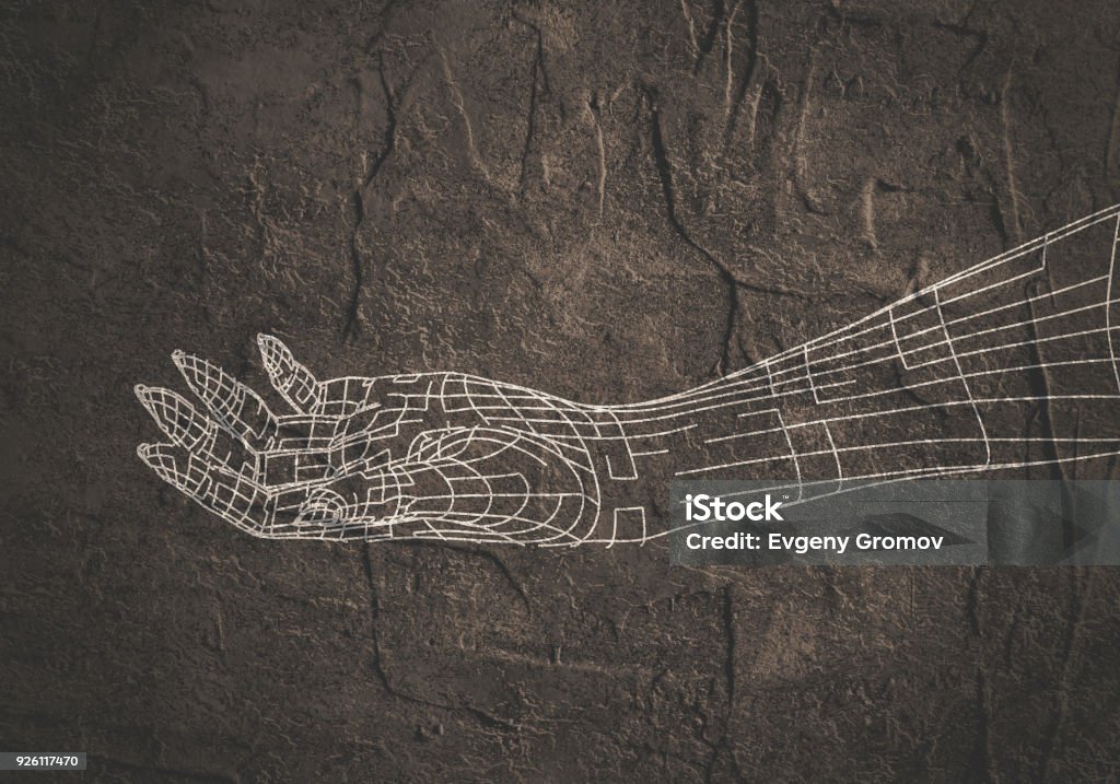 Hand Abstract React Abstract Human Hand Stock Illustration - Download Image Now - Abstract ...