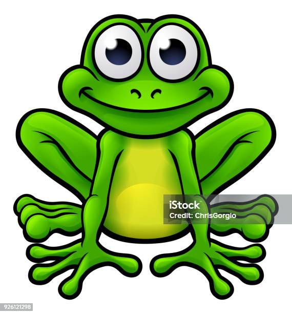 Frog Cartoon Character Stock Illustration - Download Image Now - Frog, Cartoon, Cute