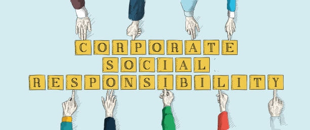 illustrazioni stock, clip art, cartoni animati e icone di tendenza di responsabilità sociale d'impresa - strategia dimpresa