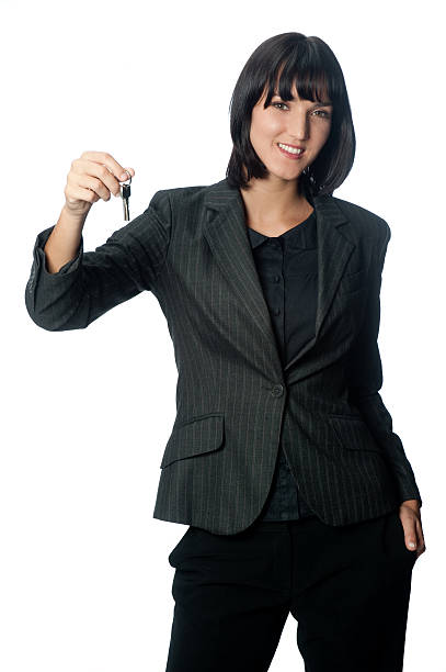 istock Businesswoman with Key 92613126