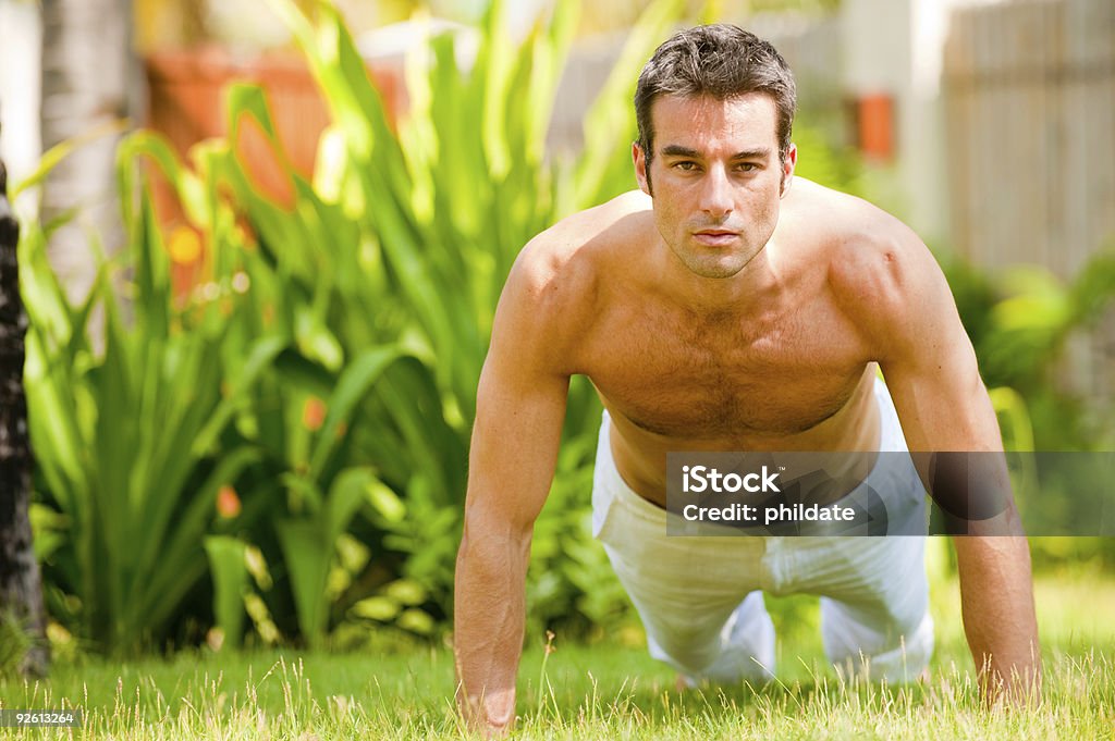Man Working Out  30-39 Years Stock Photo